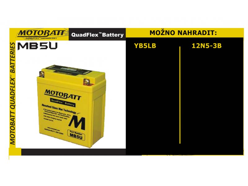 Batéria Motobatt pro motocykly M