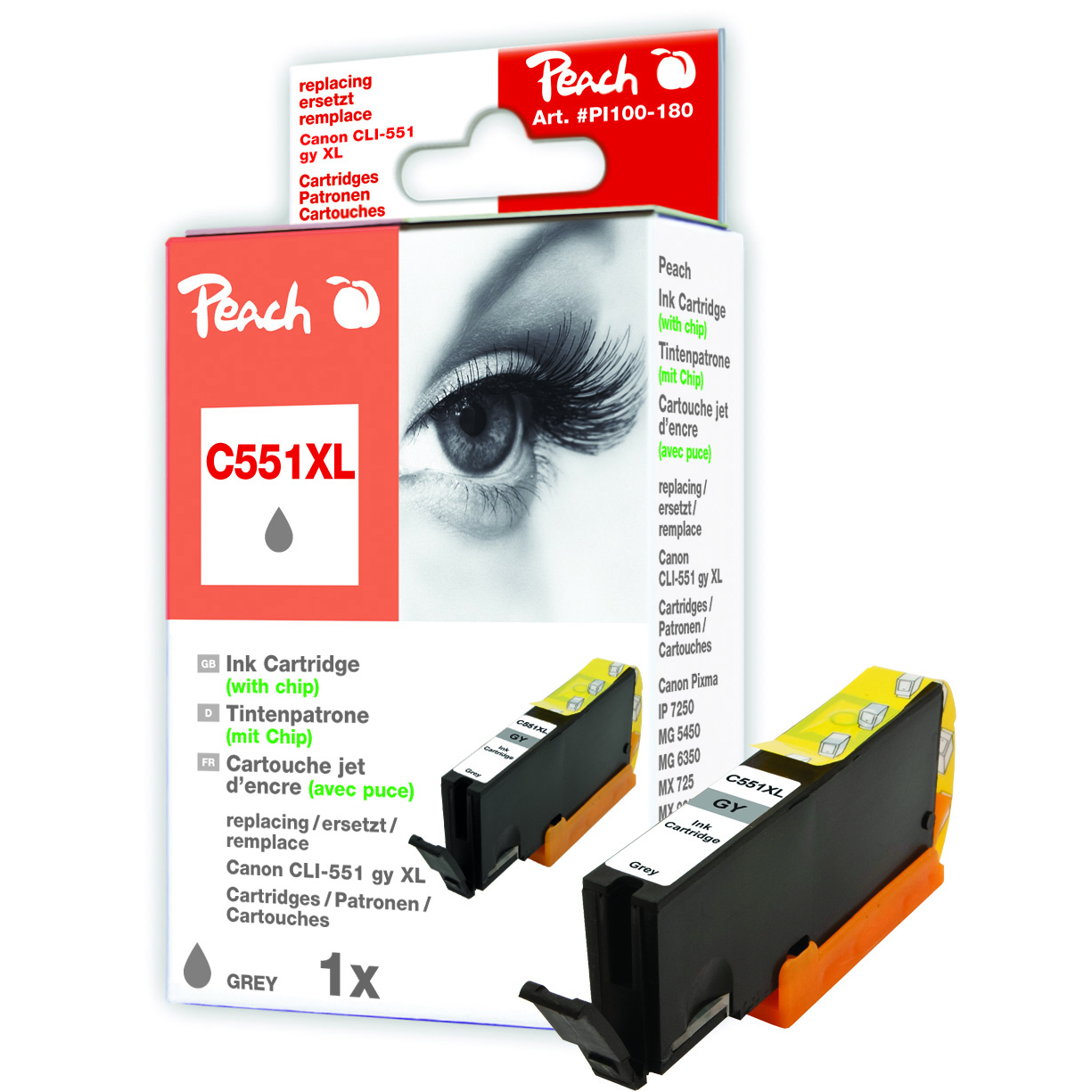Atrament Peach CLI-551Gy XL komp