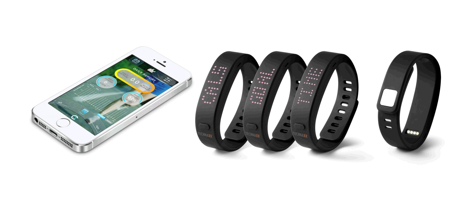 Náramok Technaxx Fitness AQUA vo