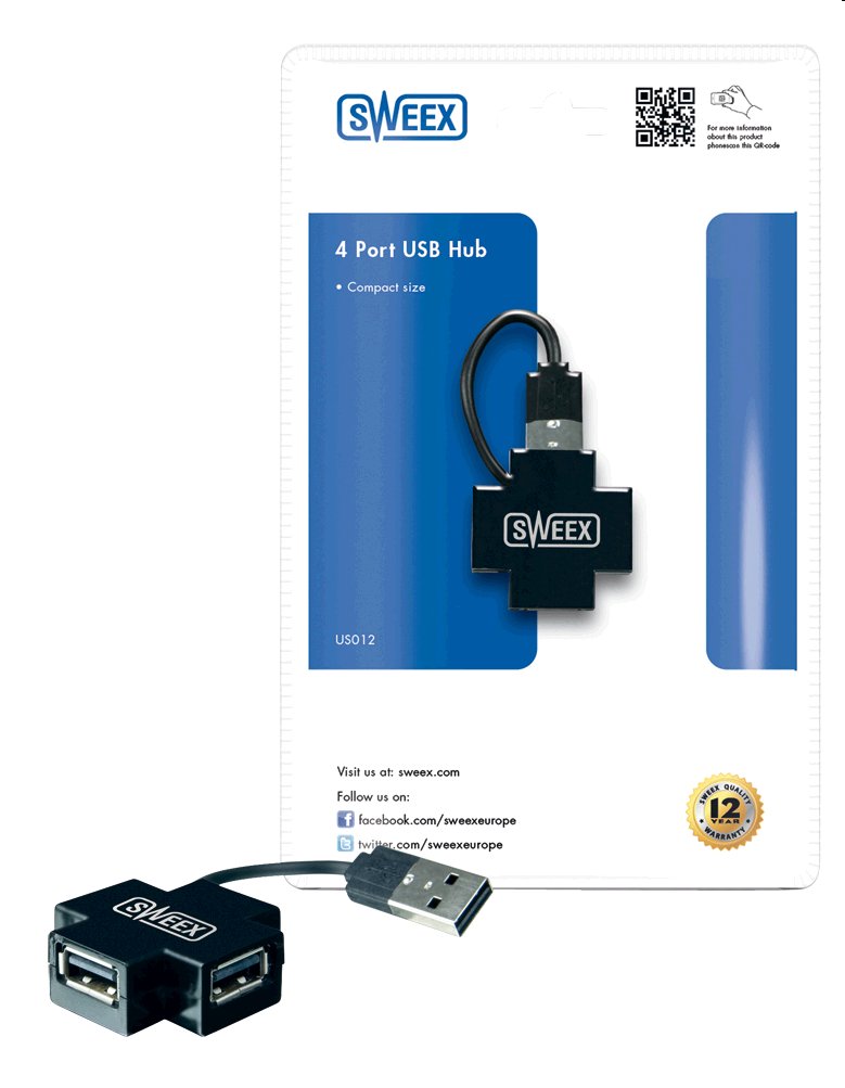 USB hub Sweex US012 rozbočovač, 