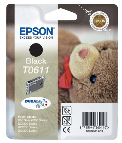 Atrament Epson T0611 černý 