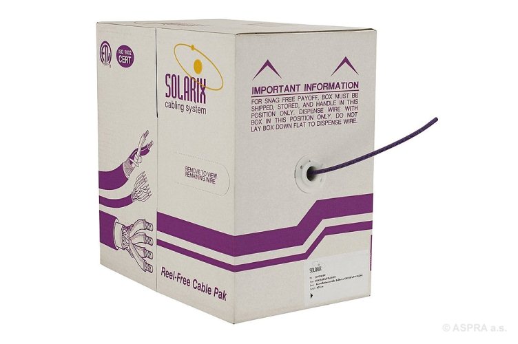 Kábel Solarix UTP drát cat5e 100