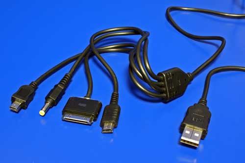 Kábel napájecí USB 4v1, miniUSB 