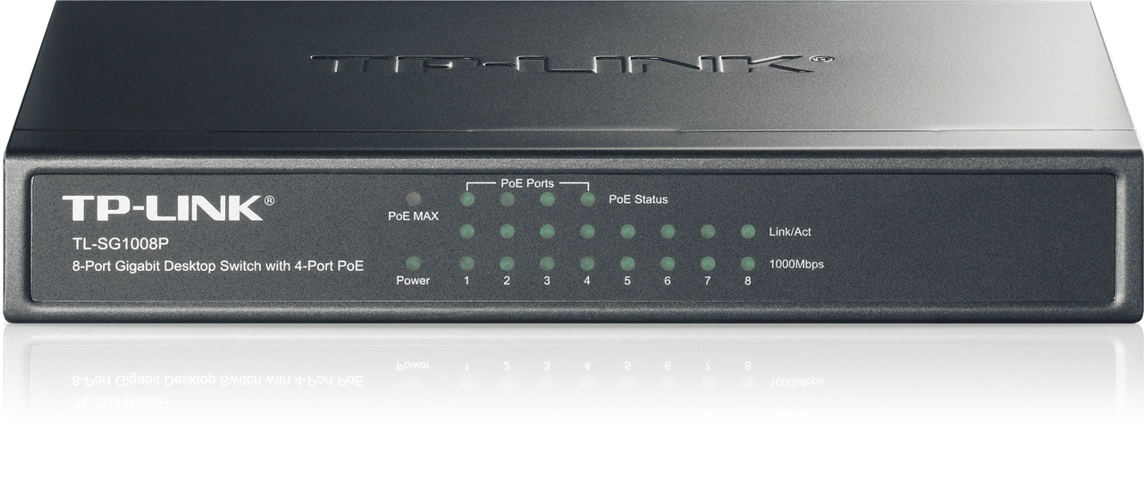 POE TP-Link TL-SG1008P switch, 8