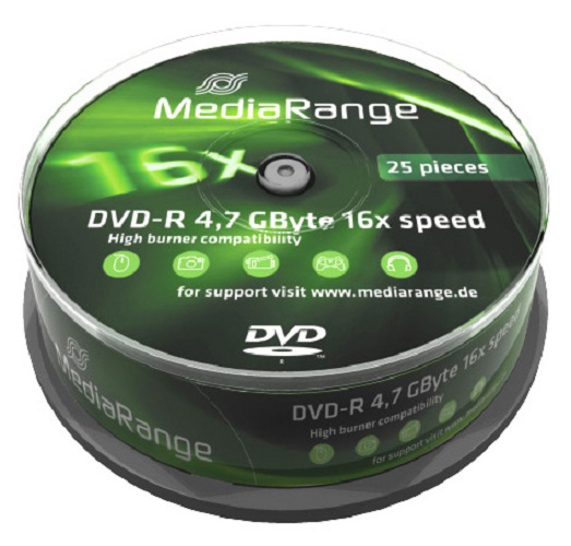 Médium MediaRange DVD-R 4,7 GB 1