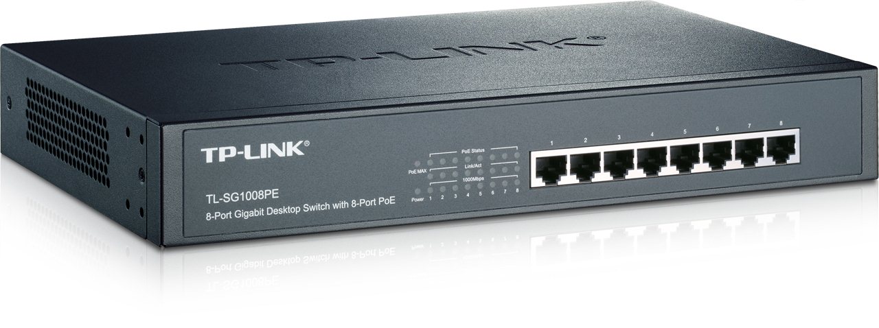 POE TP-Link TL-SG1008PE switch, 