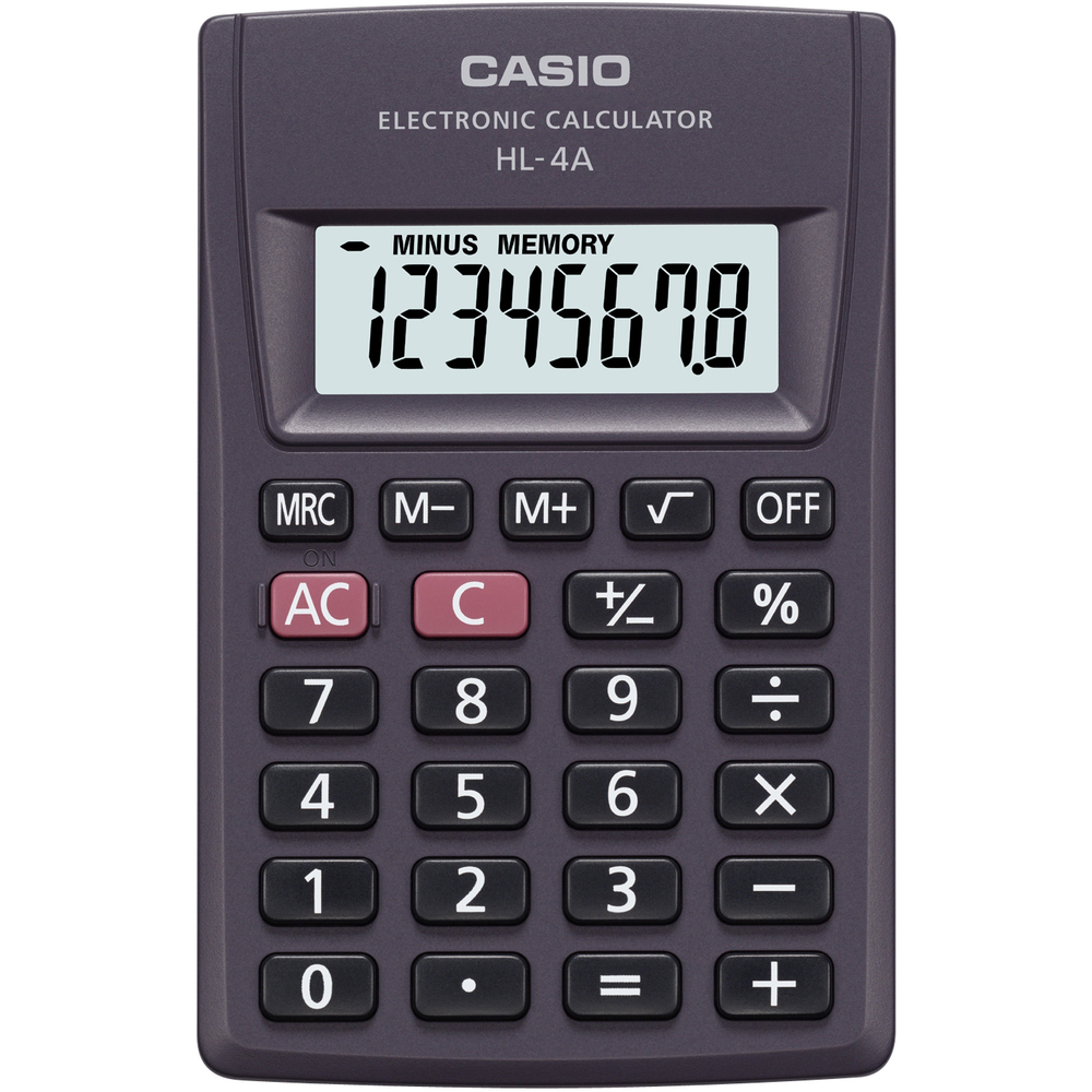 Kalkulačka Casio HL 4 A kapesní,