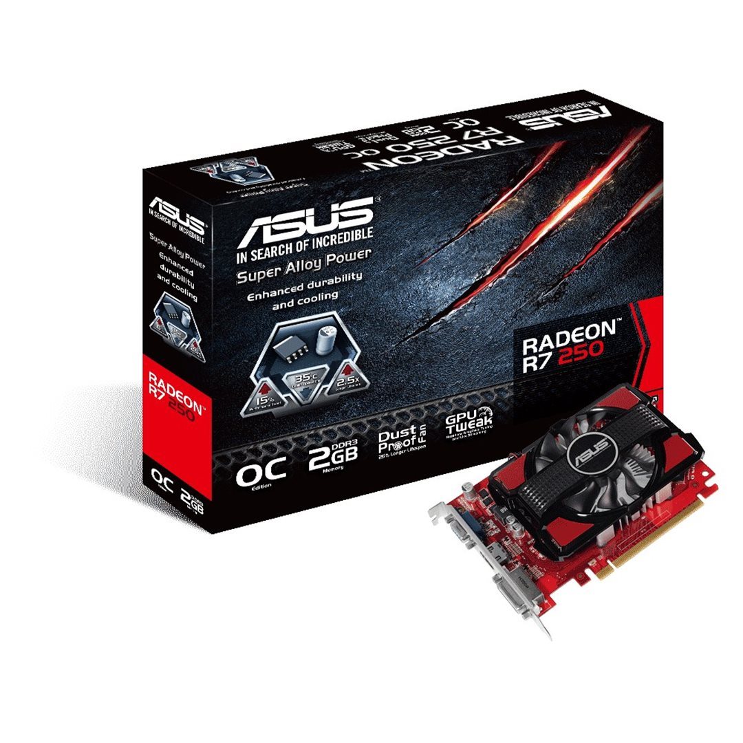 Grafická karta Asus R7250-OC-2GD
