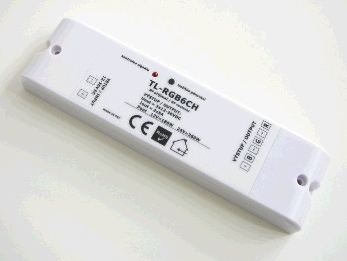LED prijímač TLE RGB6CH pro RGB