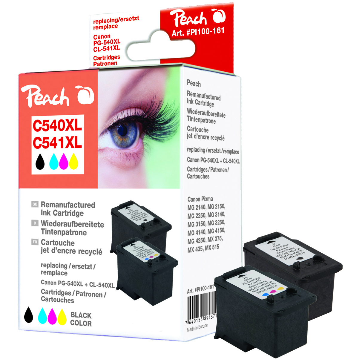 Atrament Peach PG-540XL, CL-541X