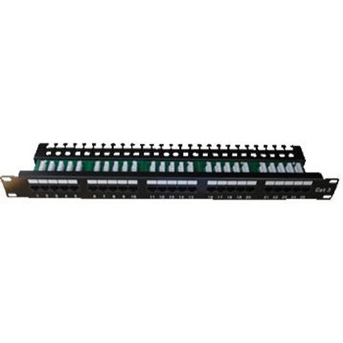 Patch panel ISDN 25p. 1U - Black