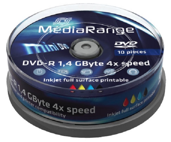 Médium MediaRange DVD-R 8cm 1,4 
