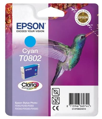 Atrament Epson T0802 azurový