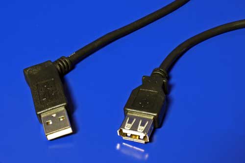 Kábel USB 2.0 A-A 45cm prodlužov
