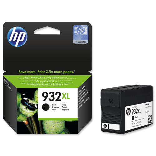 Atrament HP Ink No 932XL černá, 