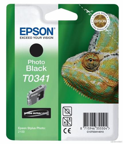 Atrament Epson T0341 černý, foto