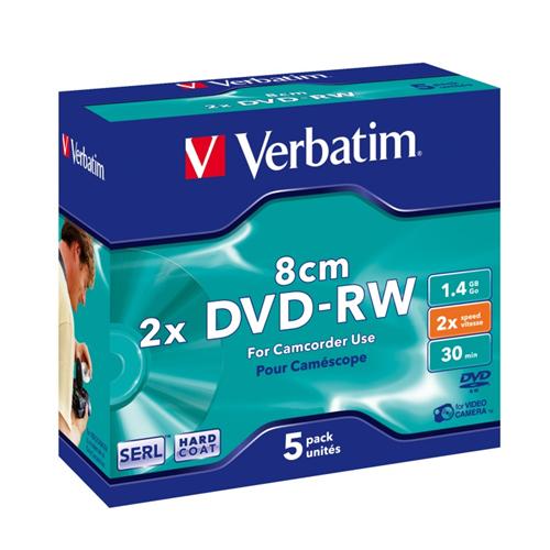 Médium Verbatim DVD-RW 8cm 1,4GB