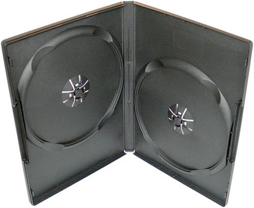 Obal box na dvd 2 DVD 7mm černý