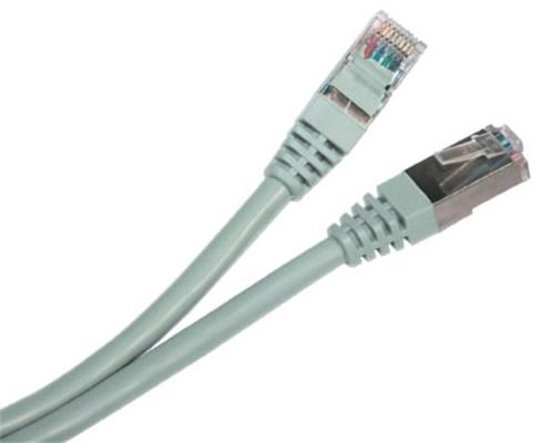 Patch kábel FTP cat 5e, 2m - šed