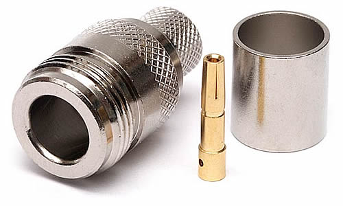 Konektor N female na RG58 (5 mm)